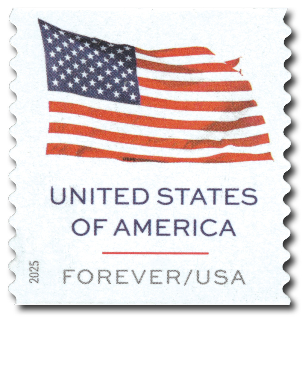 6019 - 2025 First-Class Forever Stamp - Flag (BCA coil stamp