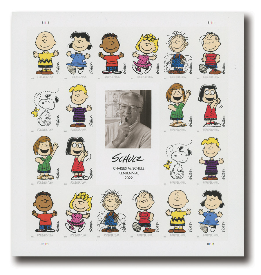5726 - 2022 First-Class Forever Stamps - Charles Schulz Sheet of