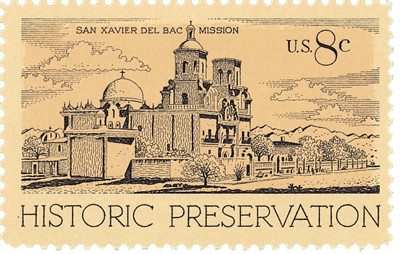 1443 - 1971 8c Historic Preservation: San Xavier Del Bac Mission