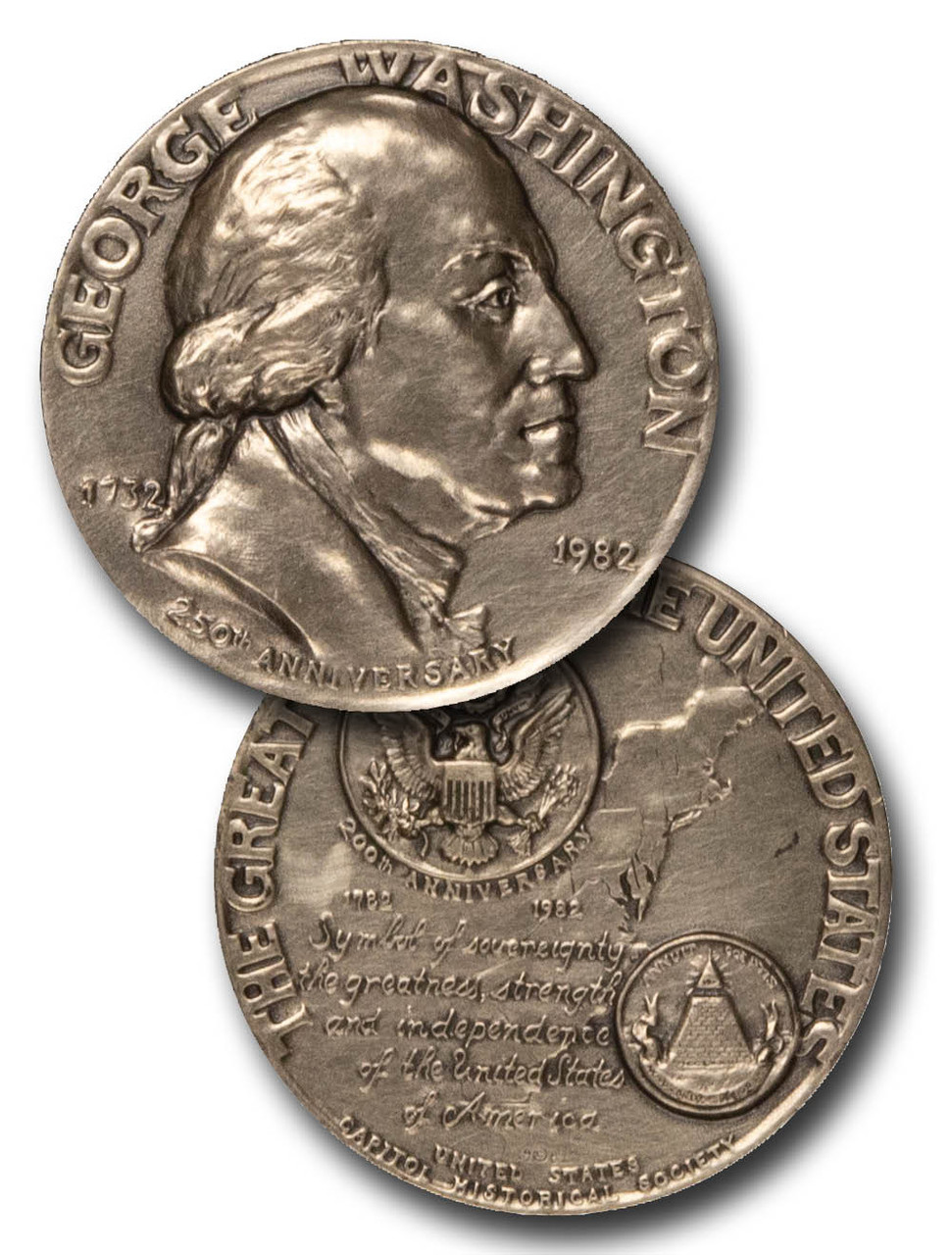 MCN127 - George Washington 250th Anniversary Medal - Mystic