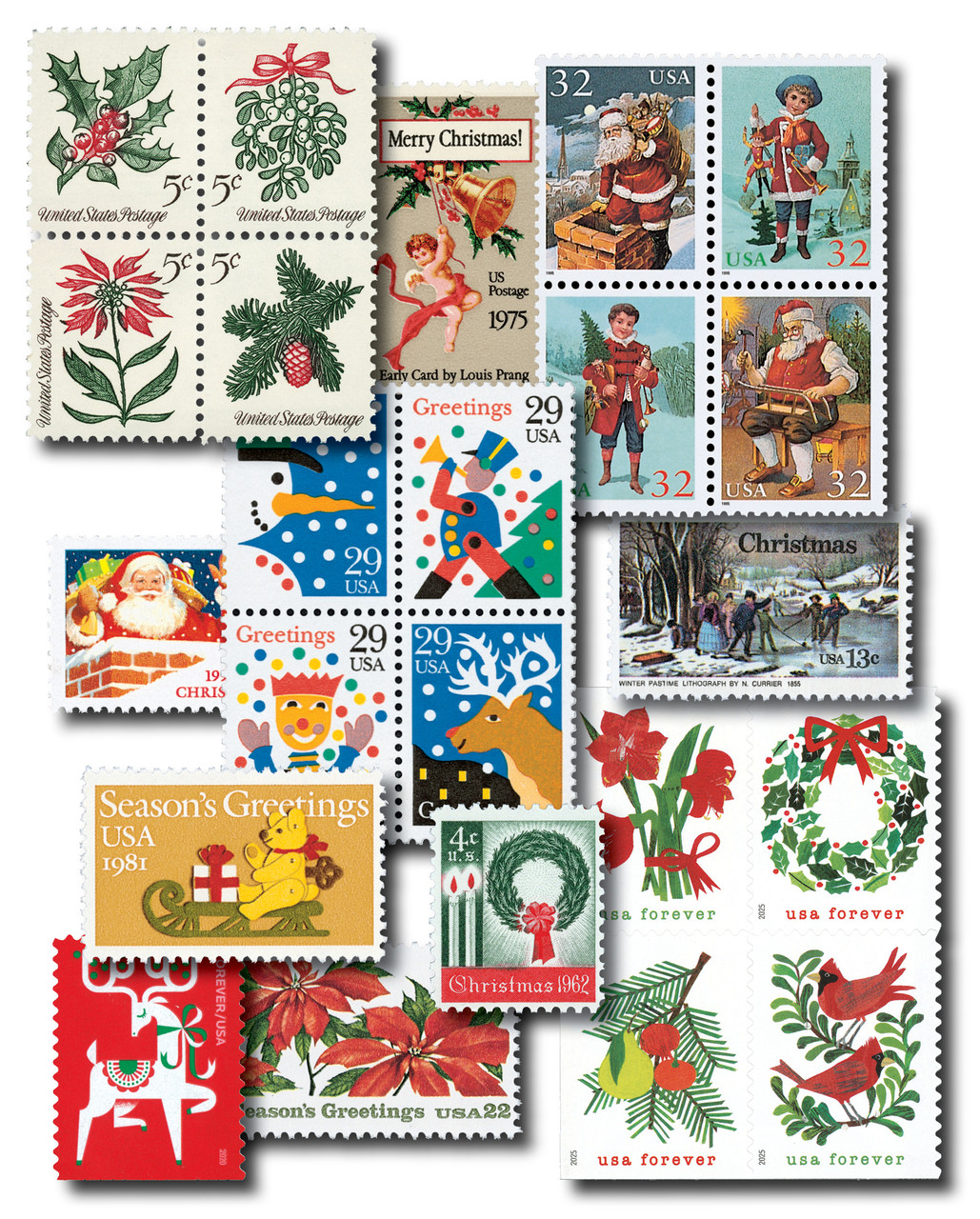 1205/6036 - 1962-2025 Contemporary Christmas, Complete Set of 292