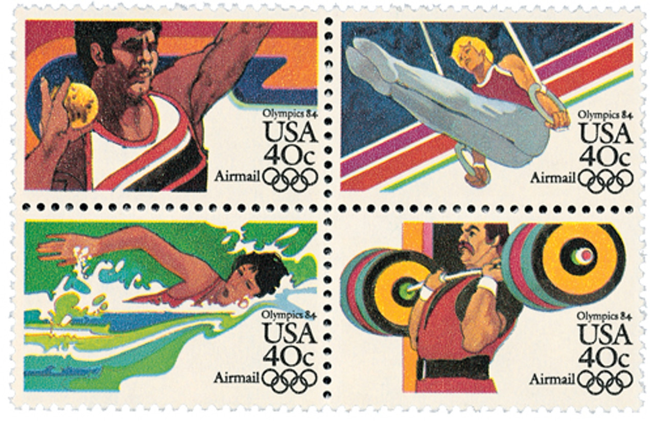 USPS UN 切手 1996年 スポーツ 50セント オリンピック 匿名配送 C105-08 - 1983 40c Summer Olympics '84 - Mystic Stamp Company