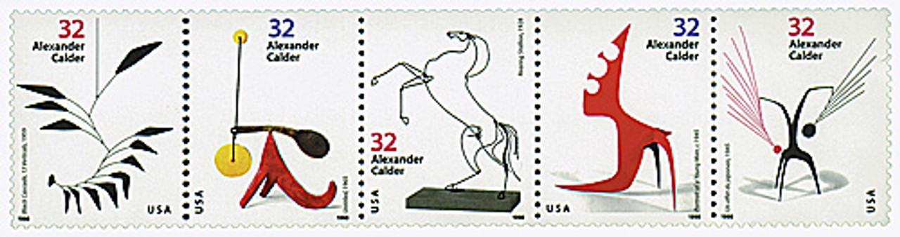 3198-3202 - 1998 32c Alexander Calder - Mystic Stamp Company