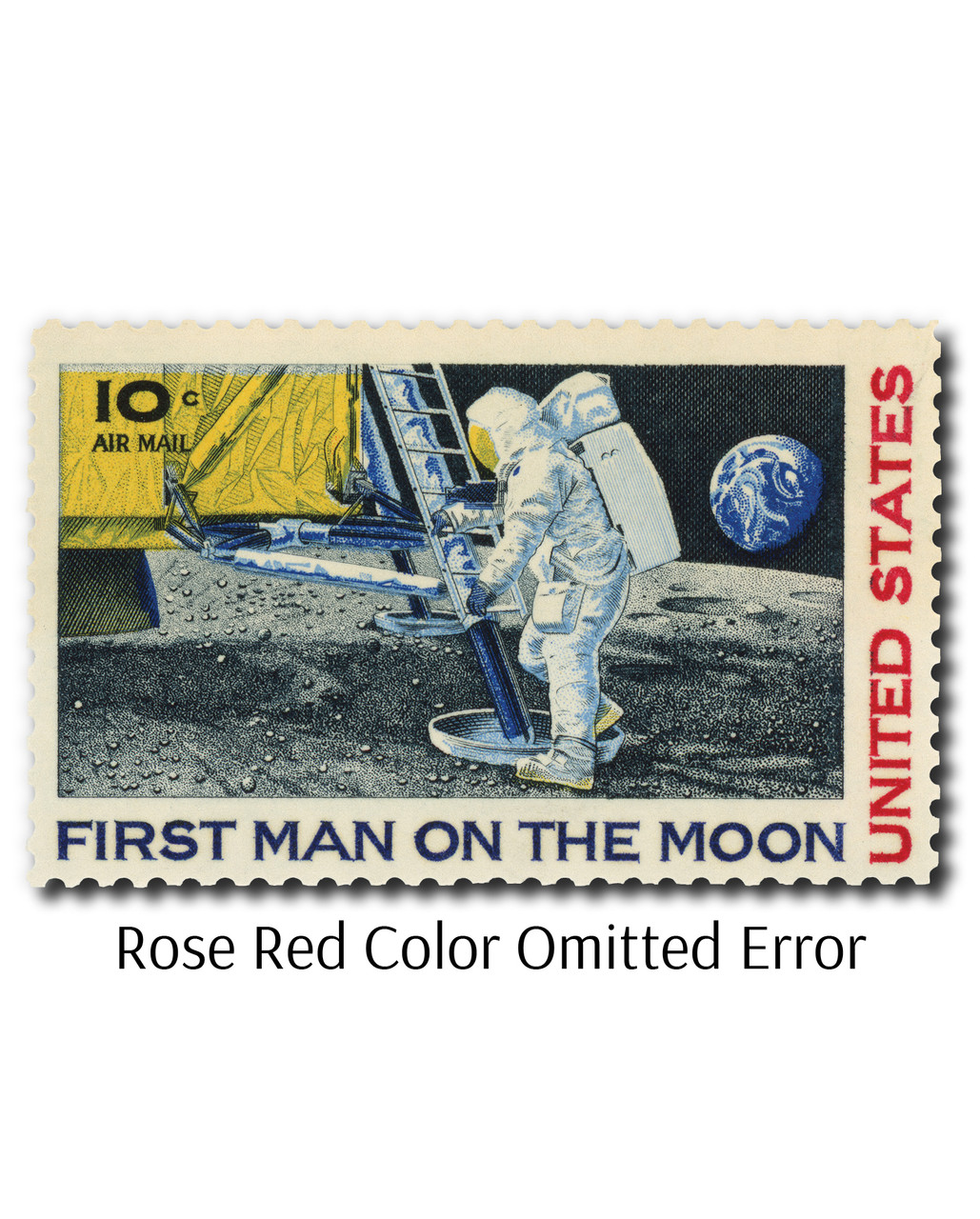 非売品 小冊子 10 YEARS ON THE MOON 1969ー1979 C76a - 1969 10c First Man on the Moon - Mystic Stamp Company