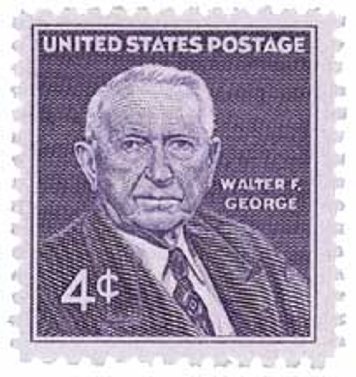 ★87MM★ Mmlg STAMP COLLECTOR HFT EVERY WHITE 1170 - 1960 4c Senator Walter F. George - Mystic Stamp Company