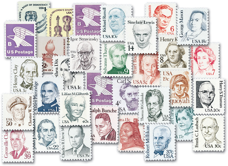YS1980D - 1980 Complete Regular Issue Year Set, 32 stamps - Mystic  display picture 1