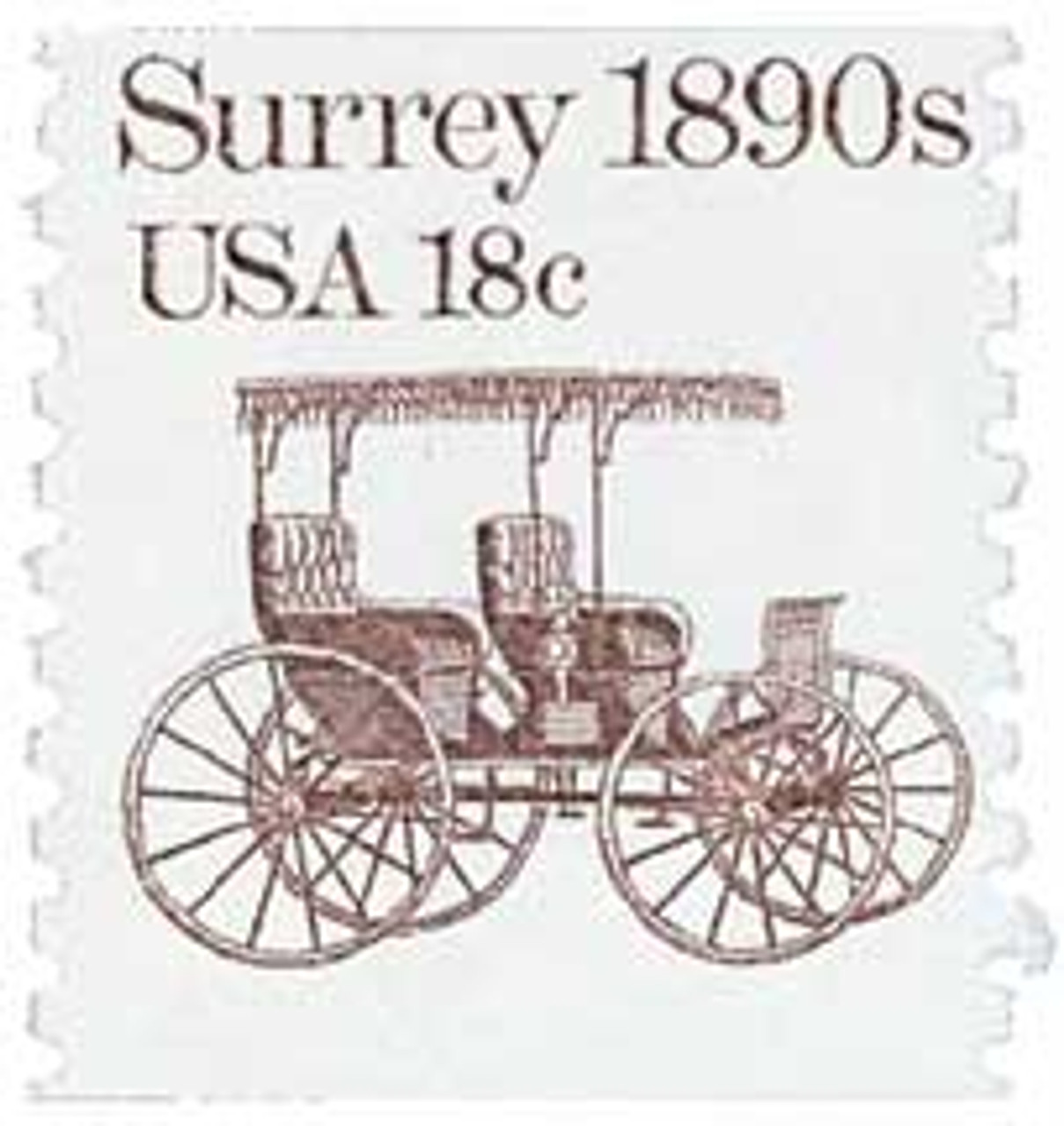 90s transport 初期 1907 - 1981 18c Transportation Series: 1890s Surrey - Mystic