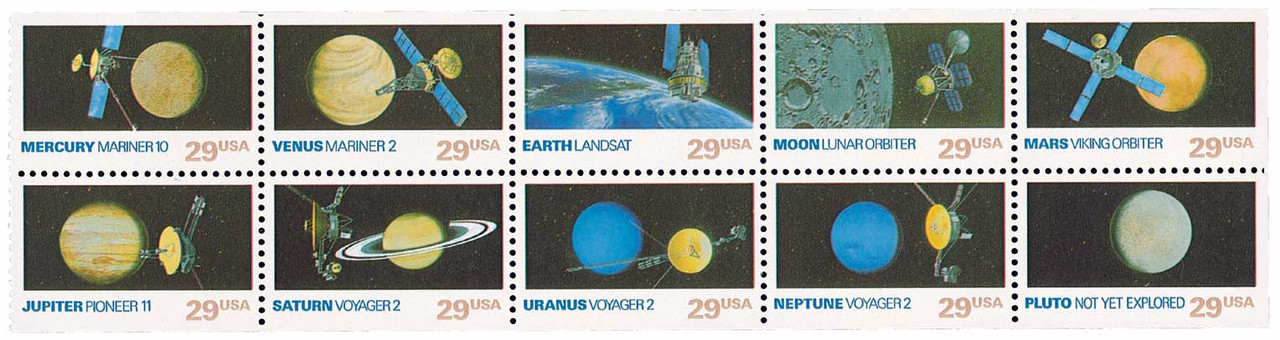 2568-77 - 1991 29c Space Exploration - Mystic Stamp Company