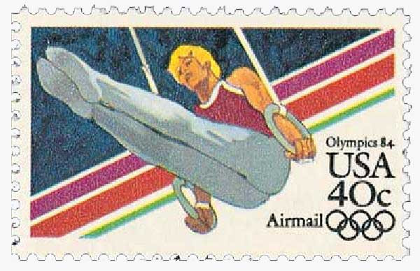 C106 - 1983 40c Summer Olympics '84: Men's Gymnastics - Mystic