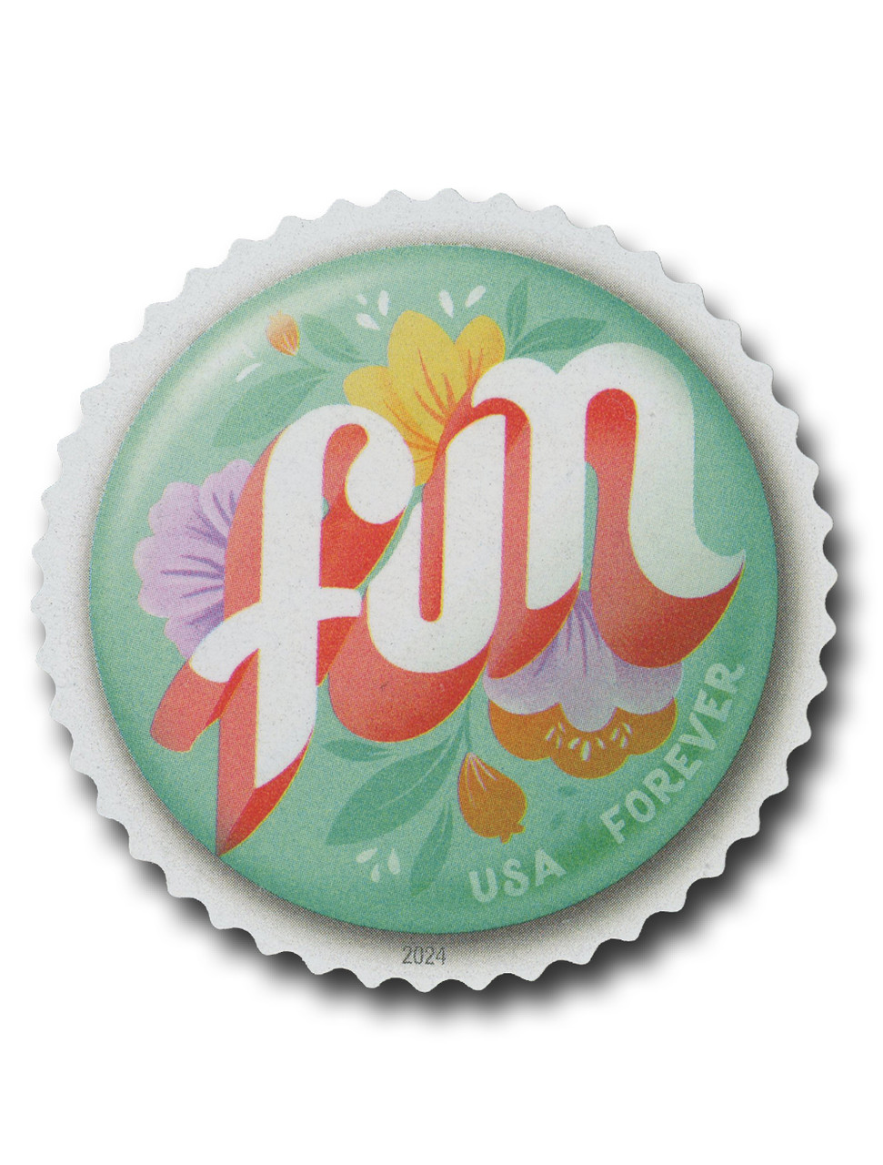 5921 - 2024 First-Class Forever Stamp - Pinback Buttons: Fun