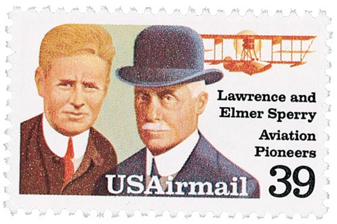 C114 - 1985 39c Lawrence/Elmer Sperry - Mystic Stamp Company