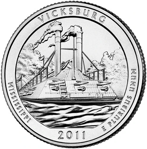 CNMSVB25D - 2011 Vicksburg National Military Park D Mint Quarter