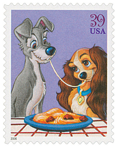 4028 2006 39c The Art of Disney Romance: Lady and the Tramp