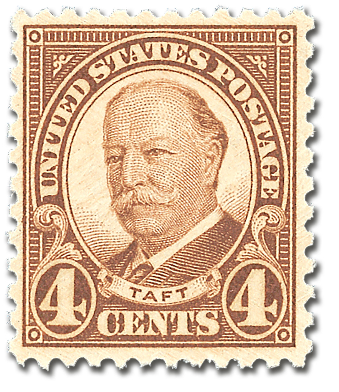 685 - 1930 4c William H. Taft, Brown, Perf. 11x10.5 - Mystic Stamp
