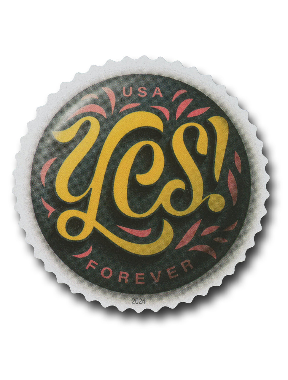 10金製　ピンバッジ　イーグル　フォーエバー　forever 5927 - 2024 First-Class Forever Stamp - Pinback Buttons: Yes