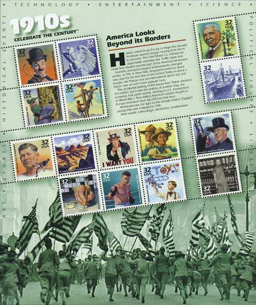 3183 - 1998 32c Celebrate the Century: 1910s - Mystic Stamp Company