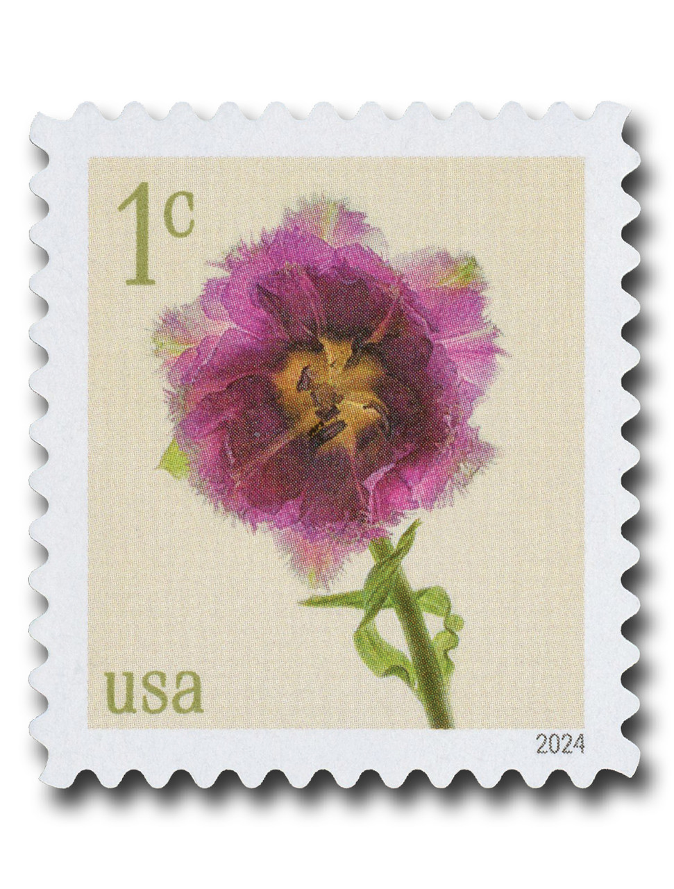 5897 - 2024 1c Fringed Tulip (from pane) - Mystic Stamp Company