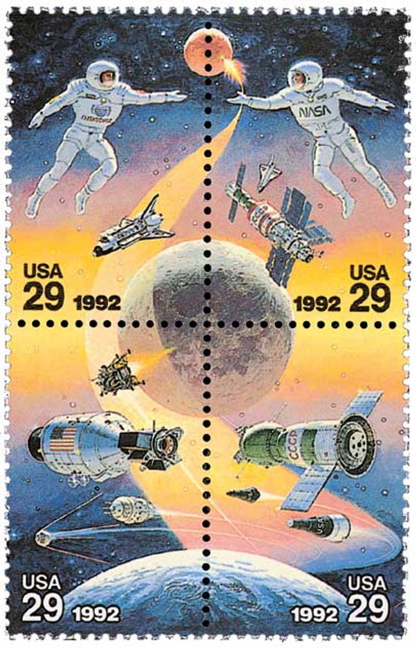 日展史　９冊　21.30.31.33.34.35.37.38.40 2631-34 - 1992 29c Space Accomplishments - Mystic Stamp Company