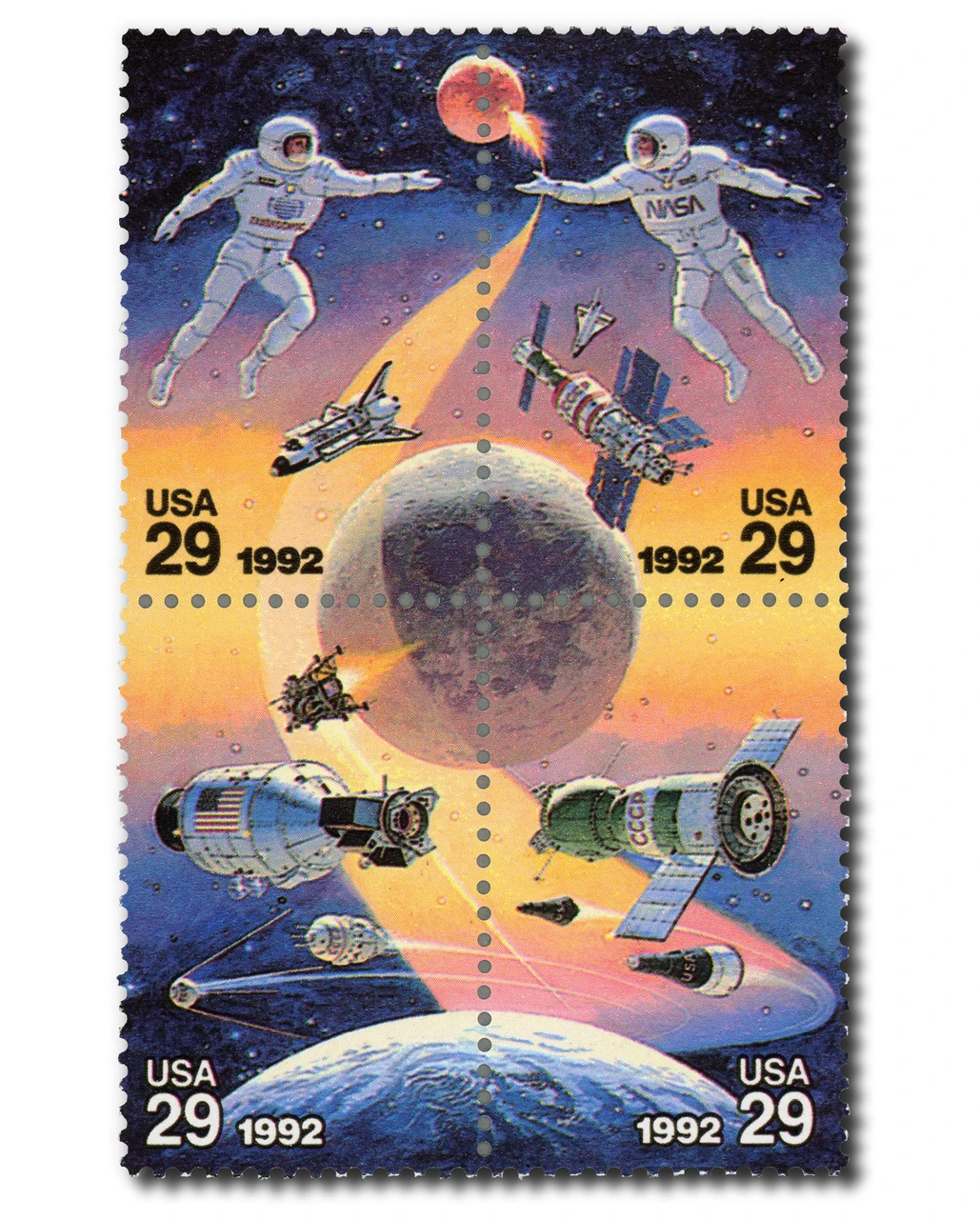 2631-34 - 1992 29c Space Accomplishments - Mystic Stamp Company