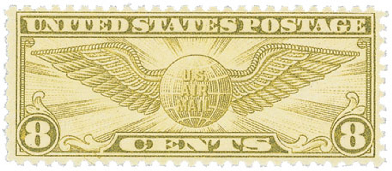 洋書　IN AUGUST COMPANY C52 - 1958 7c Jet Airliner, Blue, coil - Mystic Stamp Company
