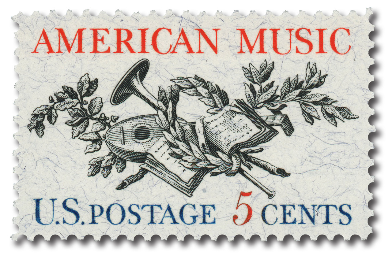 1252 - 1964 5c American Music - Mystic Stamp Company