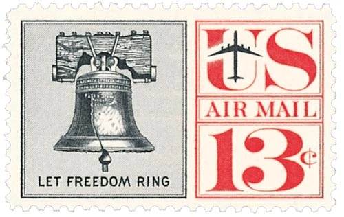 C62 - 1961 13c Liberty Bell - Mystic Stamp Company