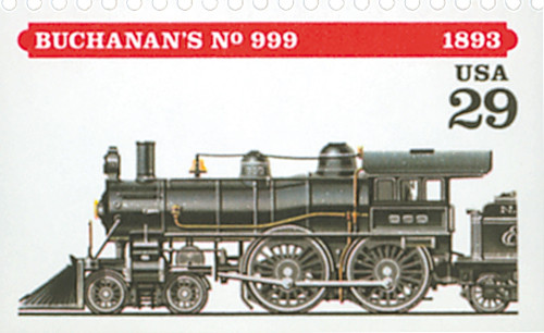 2847 - 1994 29c Locomotives: Buchanan's #999 - Mystic Stamp Company