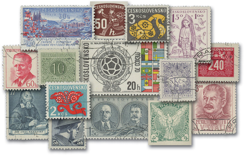 Czechoslovakian Stamp Assortment (200 Different)