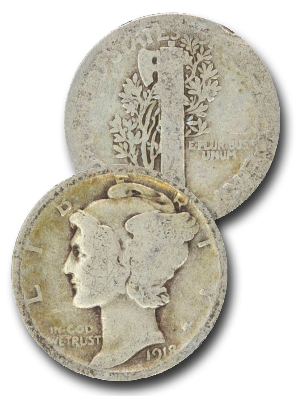 CD-918D - 1918-D Mercury Dime - Mystic Stamp Company