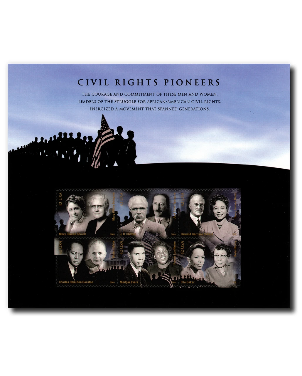 4384 - 2009 42c Civil Rights Pioneers - Mystic Stamp Company