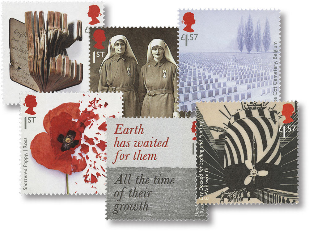 M12322 - 2017 The First World War - 1917 set of 6 stamps - Mystic