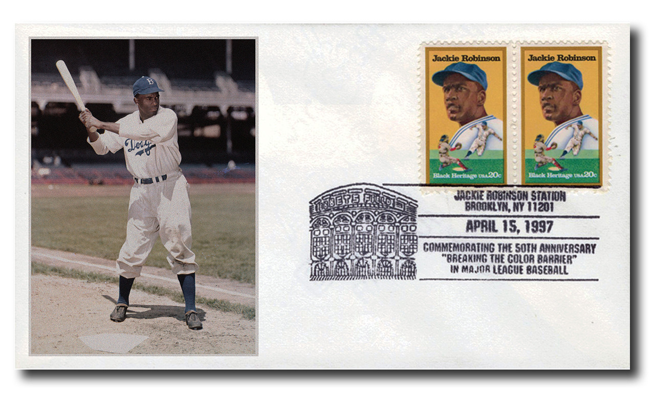 Brooklyn Jackie Robinson 50周年パッチ付き97年 AC572 - 4/15/1997, USA, Jackie Robinson Station, Commemorating the