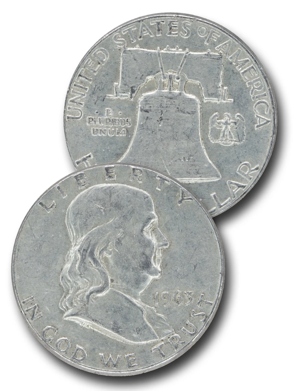 アンファン　ベアハートクロック　レア CH-963 - 1963 Benjamin Franklin Half Dollar - Mystic Stamp Company