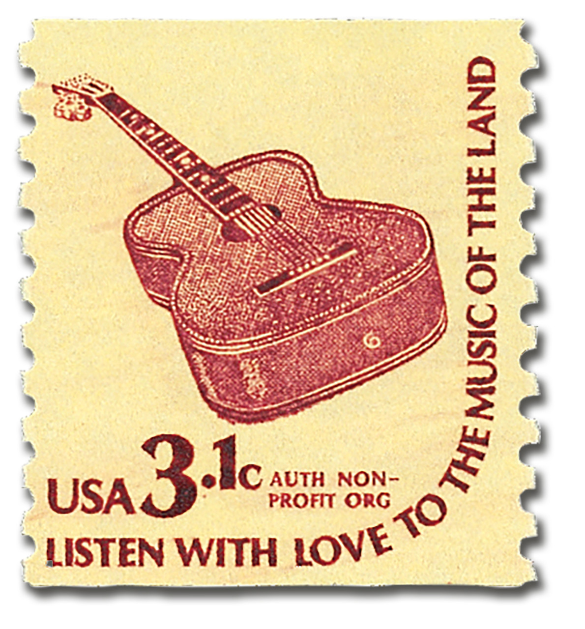 1613 - 1979 3.1c Americana Series: Guitar - Mystic Stamp Company