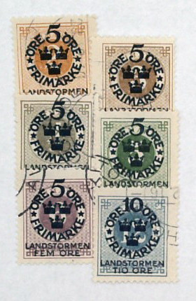 B1-6 - 1916 Sweden - Mystic Stamp Company