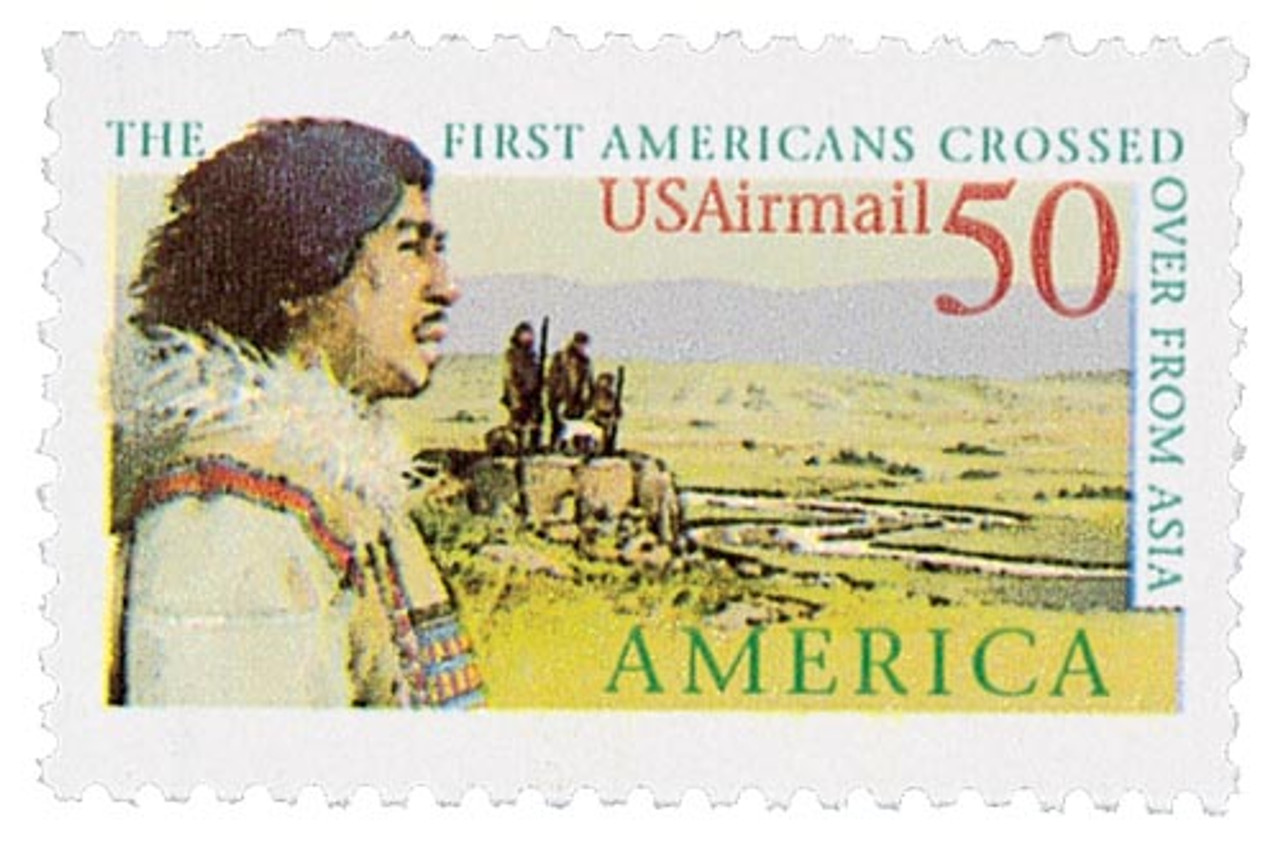 珍しい切手　アメリカ歴史 American Stamps Vintage C131 - 1991 50c Bering Land Bridge - Mystic Stamp Company