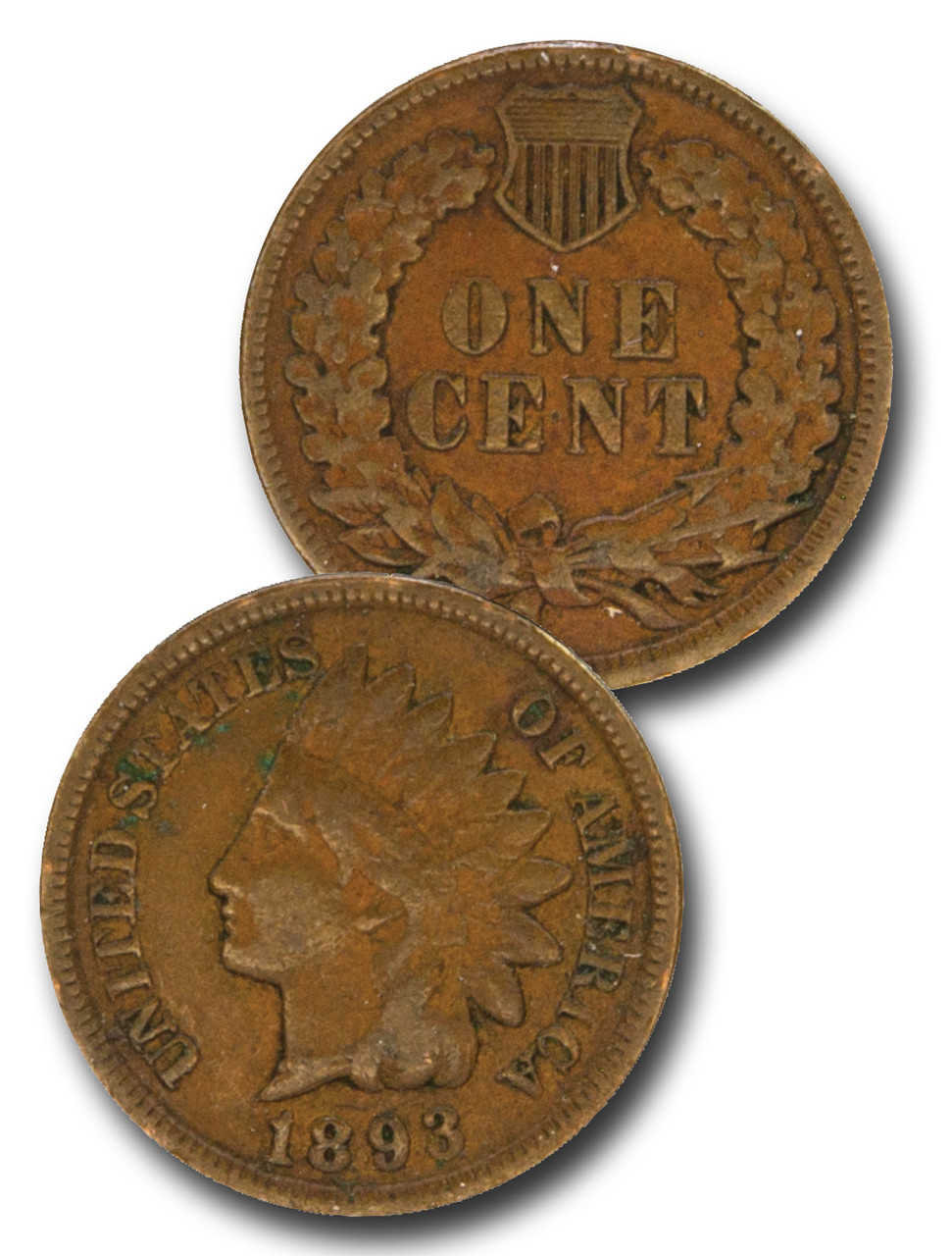 CP-893 - 1893 Indian Head Penny - Mystic Stamp Company