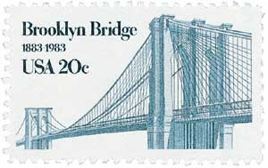 15周年記念 back in the day expressivo 2041 - 1983 20c Brooklyn Bridge - Mystic Stamp Company