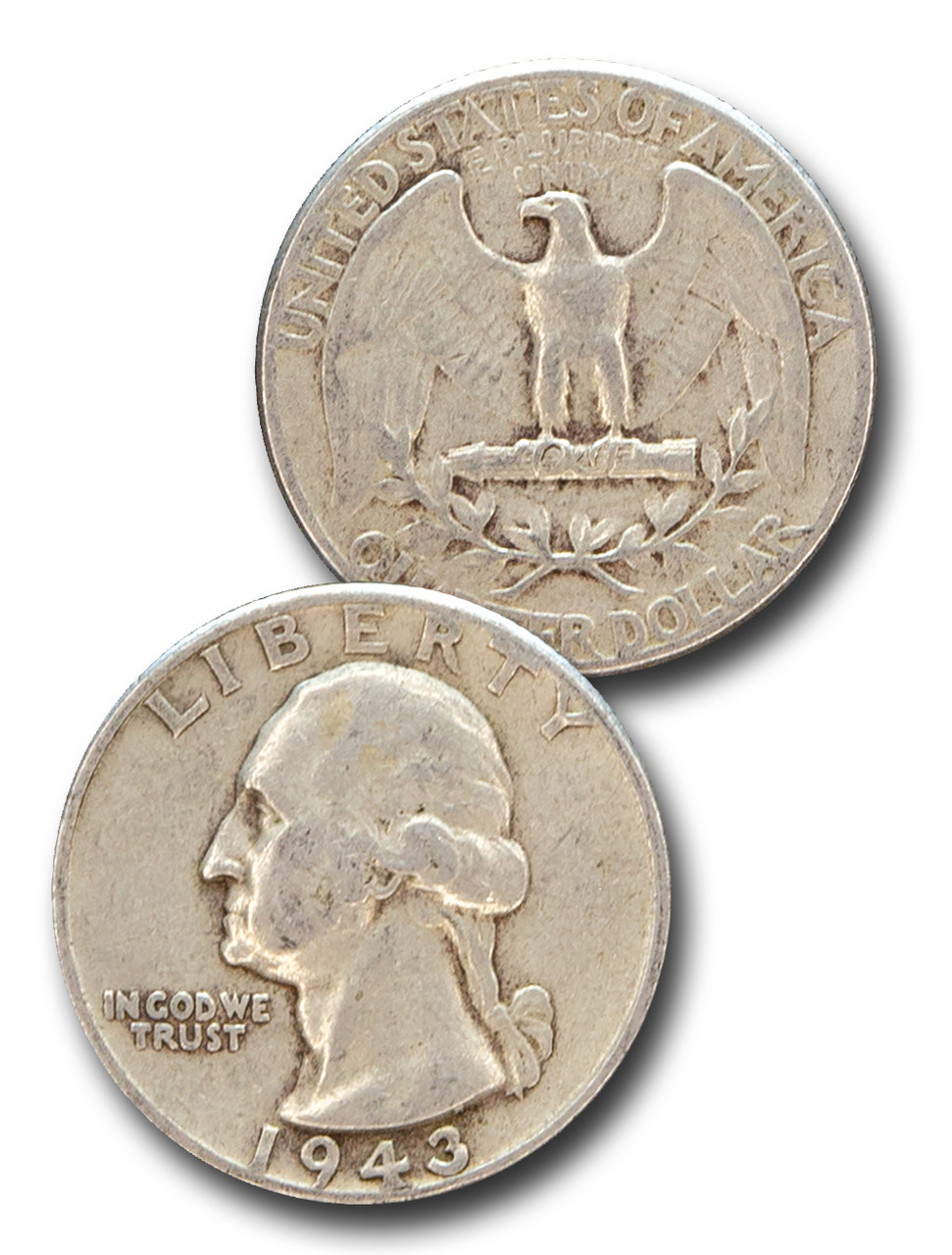 CQ-943 - 1943 George Washington Silver Quarter - Mystic Stamp Company