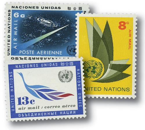UNC8-10 - 1963 United Nations Complete Set - Mystic Stamp Company