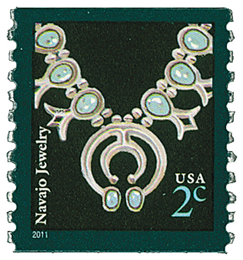 3758B - 2011 2c Navajo Necklace, coil - Mystic Stamp Company