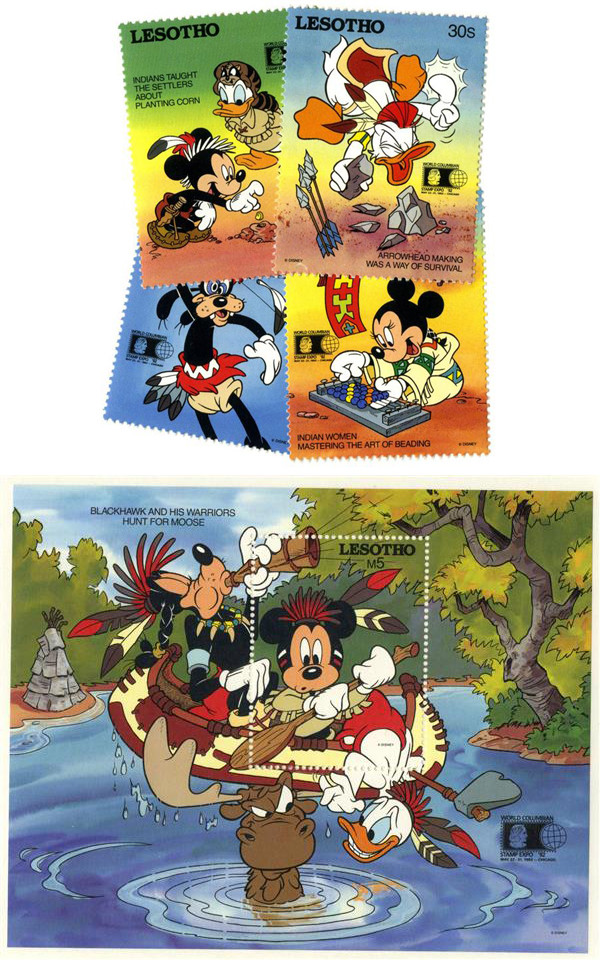 MDS375 - 1992 Disney an Friends Commemorate World Stamp Expo 92 MDS375 - 1992 Disney an Friends Commemorate World Stamp Expo 92