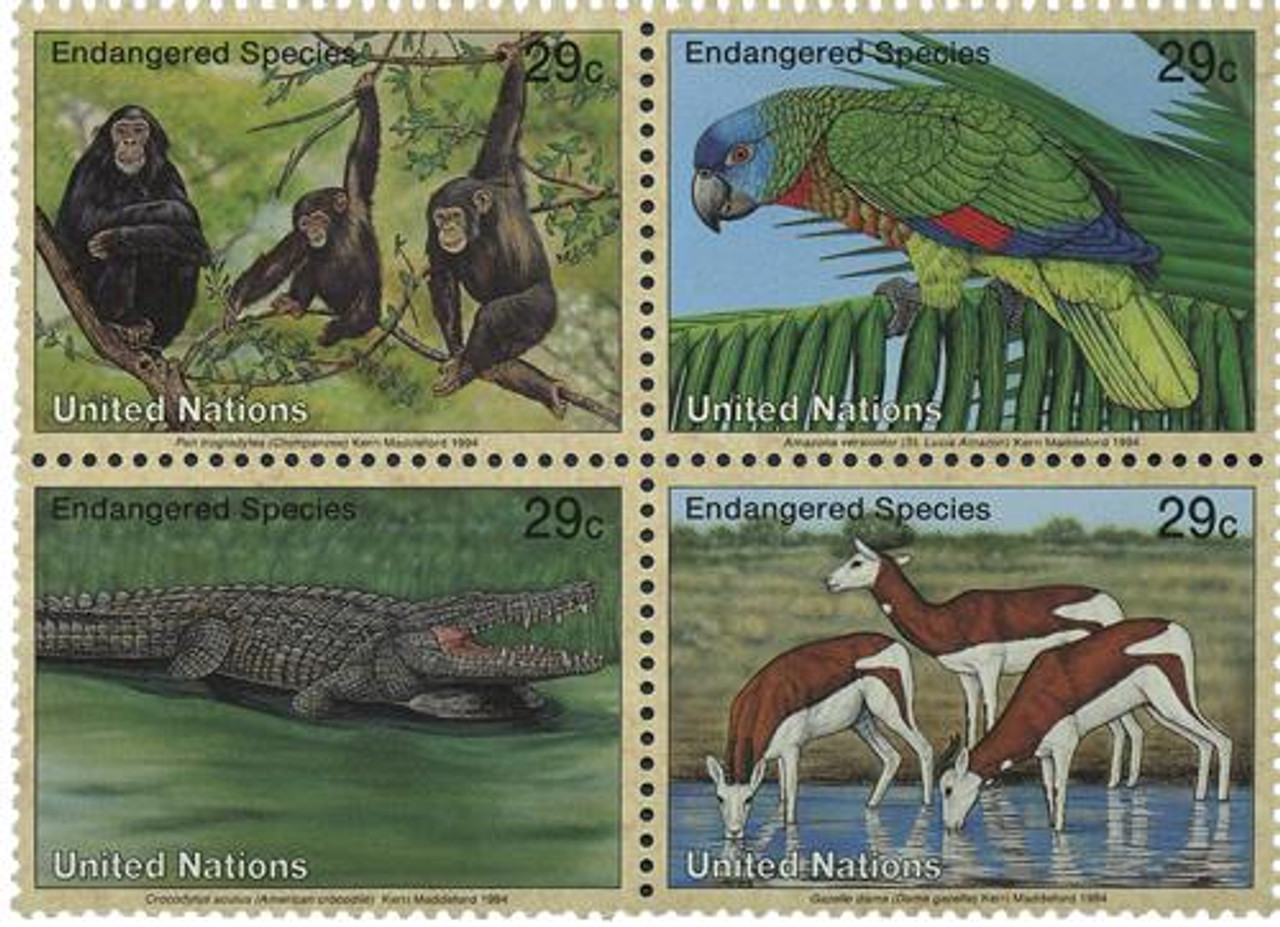 UN639-42 - 1994 Endangered Species - Mystic Stamp Company