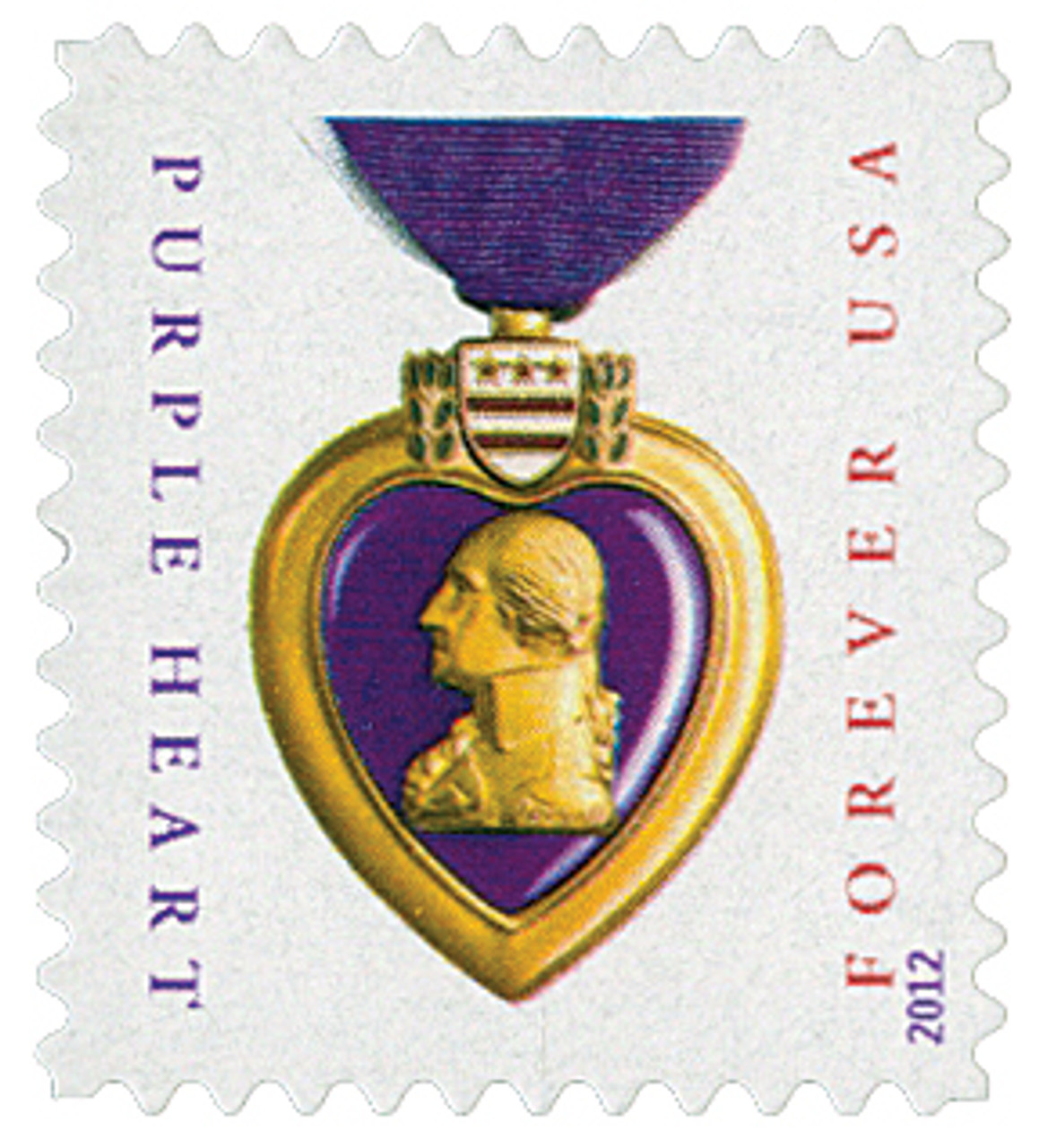 4704 - 2012 First-Class Forever Stamp - Purple Heart