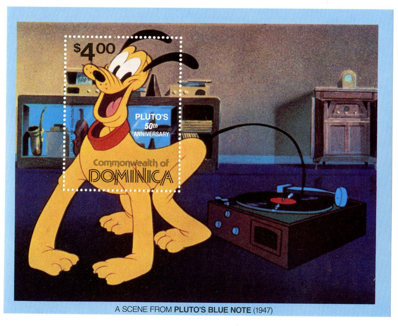 MDS253B - 1981 Disney Celebrates Pluto's 50 Anniversary, Mint