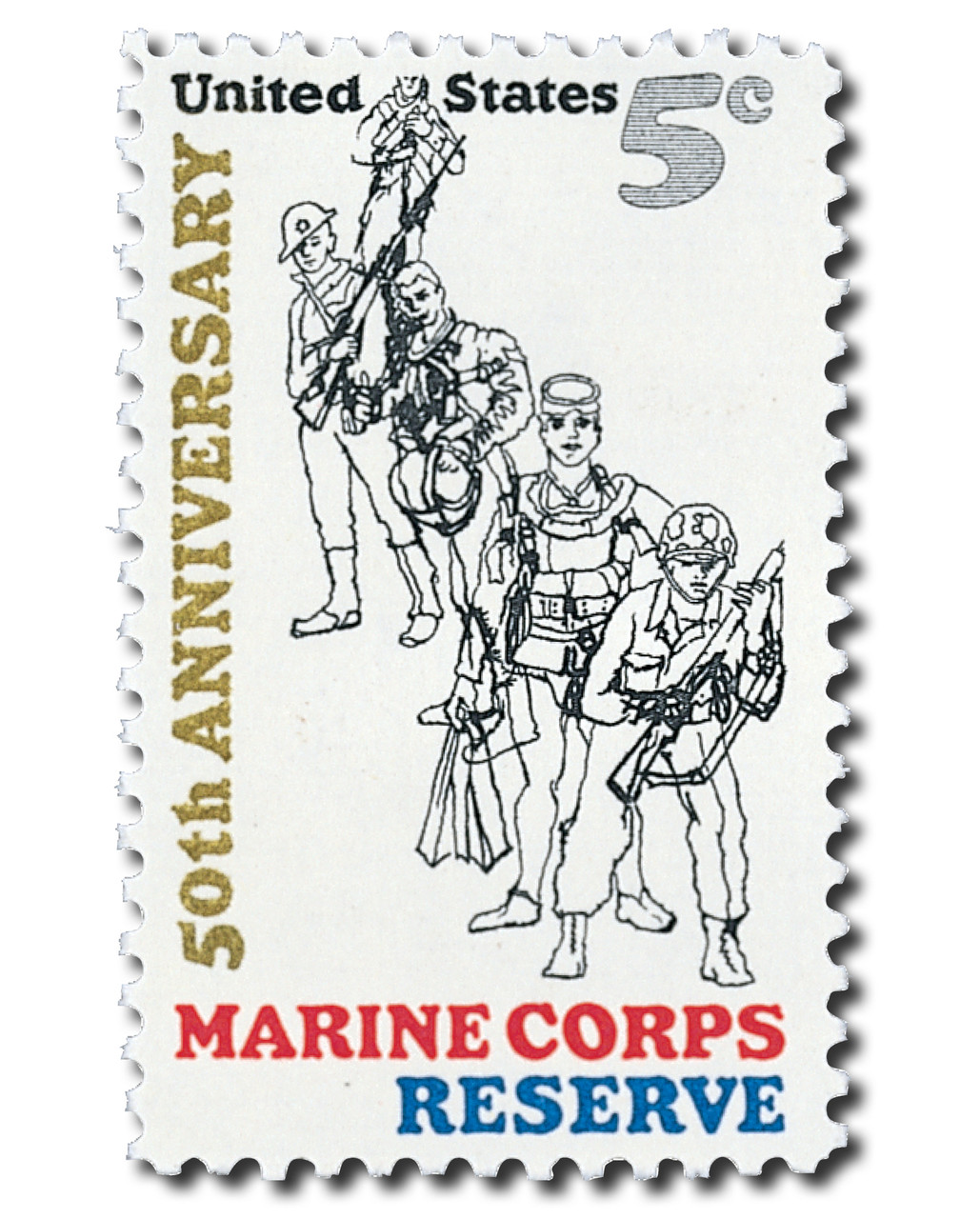 1315 - 1966 5c Marine Corps Reserve - Mystic Stamp Company