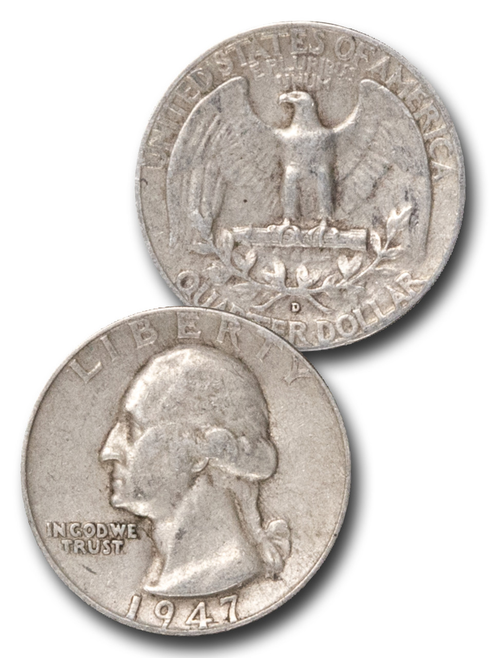 CQ-947 - 1947 George Washington Silver Quarter - Mystic Stamp Company