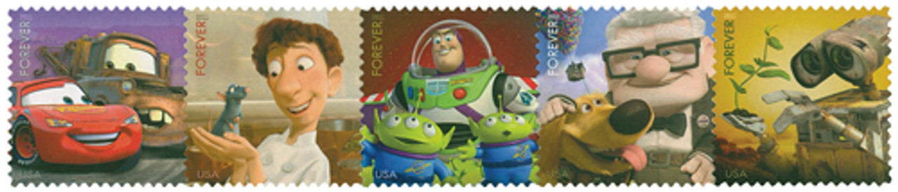 4553-57 - 2011 First-Class Forever Stamp - Disney-Pixar Films: Send a Hello 4553-57 - 2011 First-Class Forever Stamp - Disney-Pixar Films: Send a Hello