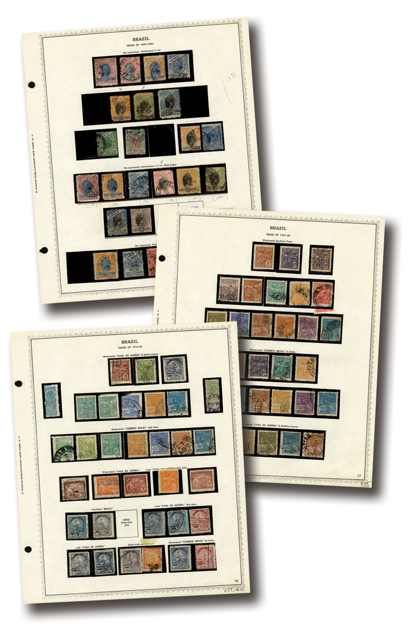 WW374 - 1850-1968 Brazil Collection - Mystic Stamp Company