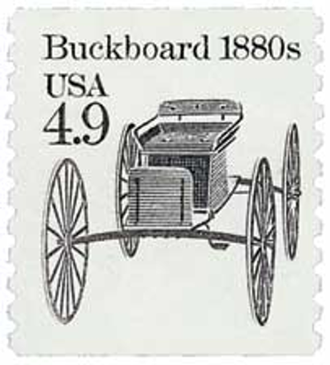 2124 - 1985 4.9c Transportation Series: 1880s Buckboard